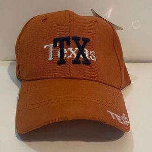 Texas State Souvenir Hat Burnt Orange Look Hoop Adjustment NWT